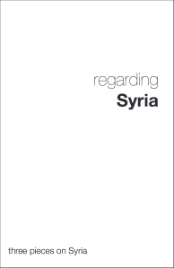 regarding syria cover